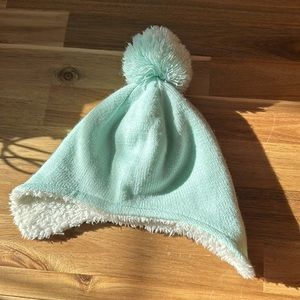 Primary pom winter hat - size 12-24mos